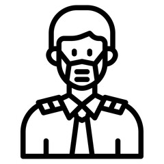 avatar outline style icon