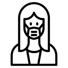 avatar outline style icon