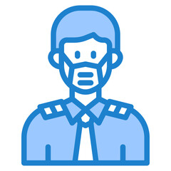 avatar blue style icon