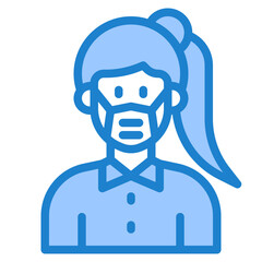 avatar blue style icon