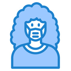 avatar blue style icon