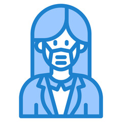 avatar blue style icon
