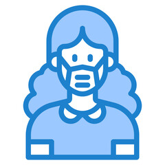 avatar blue style icon