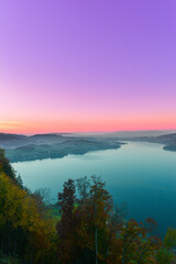 Sonnenuntergang am Vierwaldstättersee , Schweiz