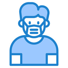 avatar blue style icon