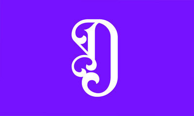 initials alphabet logo icon vector D letter