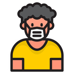 boy color line style icon
