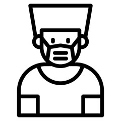 avatar outline style icon