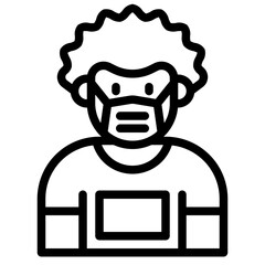 avatar outline style icon