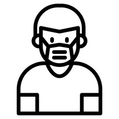 avatar outline style icon