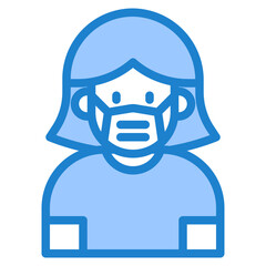 avatar blue style icon