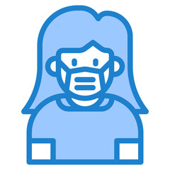girl blue style icon