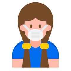 childen flat style icon