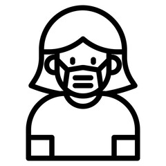 avatar outline style icon