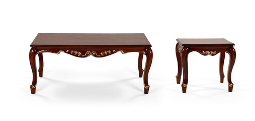 coffee table isolated on white background