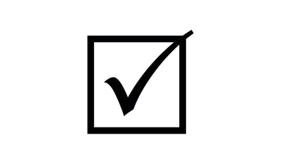  initials alphabet logo icon vector TICK box