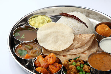 South indian Thali, full meal
