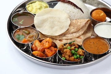 South indian Thali, full meal
