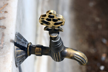 old water tap