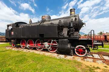 Naklejka premium Restored Steam Locomotive