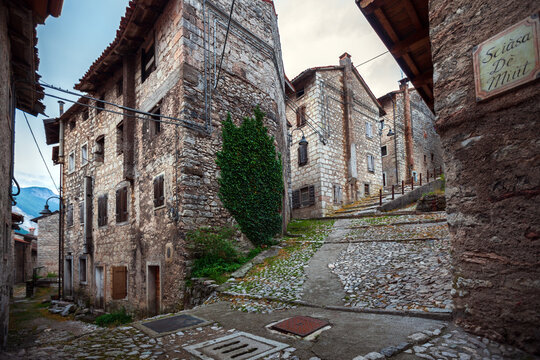 Erto after many years of the dam disaster of Longarone