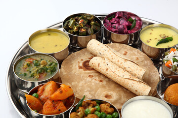 Indian FOOD , Indian food thali, north Indian thali