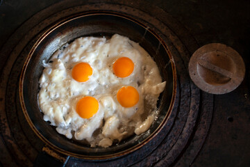 Cowboy breakfast Fried eggs