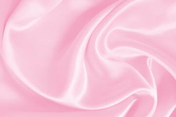 Soft pink fabric texture background, detail of silk or linen pattern.