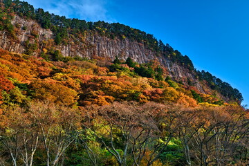 秋の屏風岩　