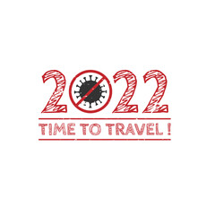 It's time to traveling grunge stamp 2022