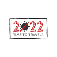 It's time to traveling grunge stamp 2022