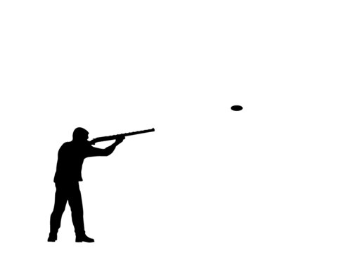 Clay pigeon shooting shotgun