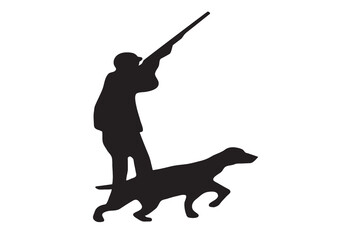 hunter with dog 