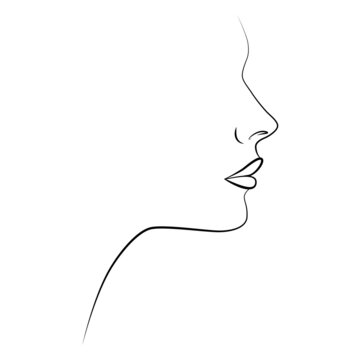 side view of woman pointing somewhere vector illustration hand drawing  Stock Vector | Adobe Stock