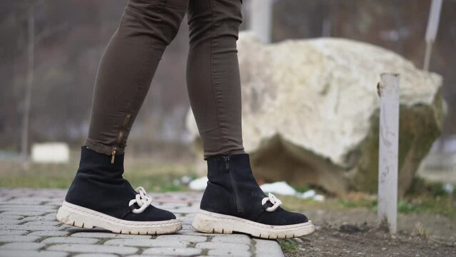 A girl in military uniform. Weapons forces of Ukraine.