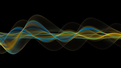 Beautiful abstract background for art projects, cards, business, posters. 3D illustration, computer-generated fractal