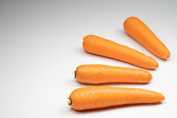 carrots isolated on white