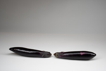 eggplant on a black background