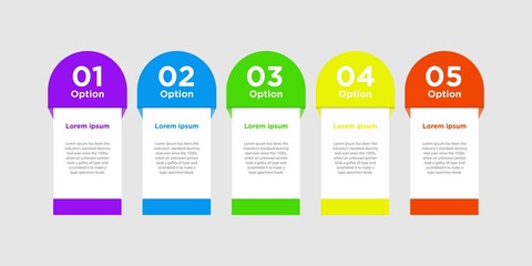 Vector infographic design template with 4 options or steps