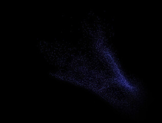 particle background Blue background dots and galaxy type BG