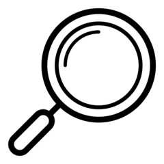 Magnify Flat Icon Isolated On White Background