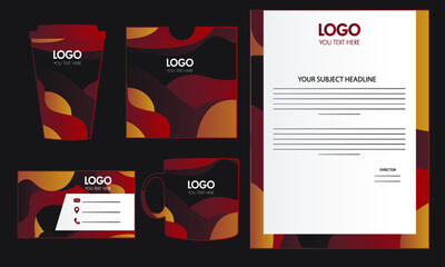 Fototapeta premium corporate branding identity template design