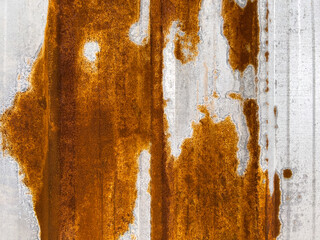 Zinc Tile with Rust Background For Construction