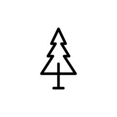 Tree icon. suitable for forest symbol, park, garden. line icon style. simple design editable. Design template vector