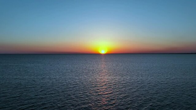 Sunset over Lake Pontchartrain in Louisiana