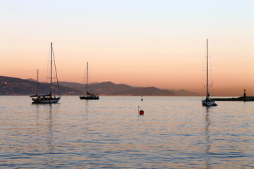 Italian colors of sunset