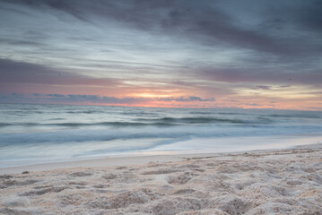 Long exposure and dreamy landscape of a sunrise in Florida 