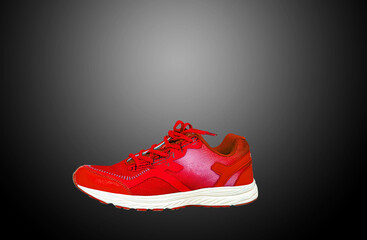 Sports shoes for health That separates from the background clipping part
