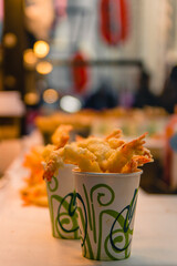 close up photo of fried shrimp street food