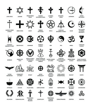 Religions illustration vector black color editable